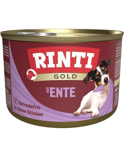 RINTI Gold Duck hearts Mini inimi de rata hrana caine talie mica 185 g