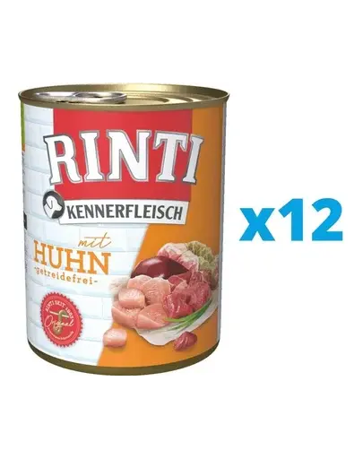 RINTI Kennerfleisch Chicken hrana umeda cu pui 12 x 800 g