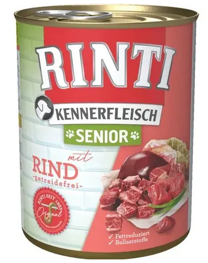 RINTI Kennerfleish Senior Beef 400 g Conserva hrana umeda caini seniori, cu vita