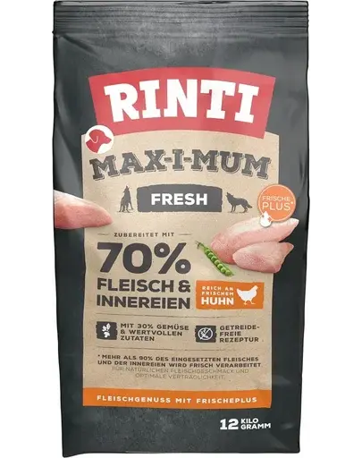 RINTI MAX-I-MUM Chicken hrana uscata pentru caini adulti, cu pui 12 kg