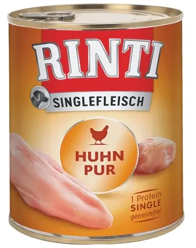 RINTI Singlefleisch Chicken Pure hrana monoproteica pentru caini, cu pui 400 gr