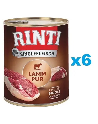 RINTI Singlefleisch Lamb Pure monoproteina miel 6x800 g pentru caini
