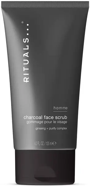 Rituals Homme Scrub facial cu cărbune natural, 125 ml