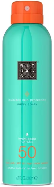 Rituals The Ritual Of Karma Spray de corp cu lapte cu protecție solară, SPF50, 200 ml