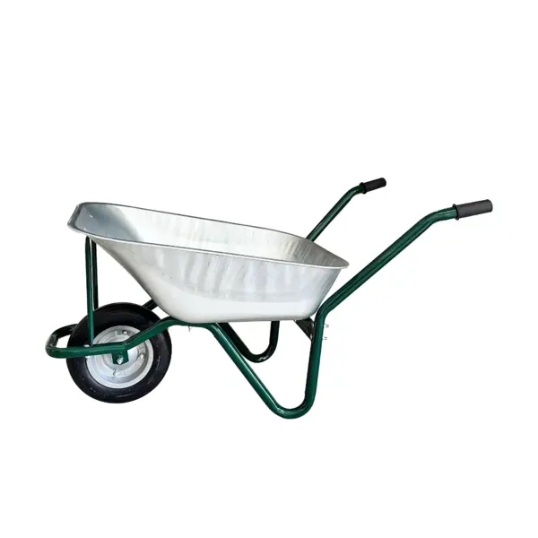 Roaba constructii si gradina cu roata turnata One High Quality verde 80 L
