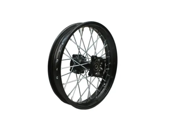 Roata completa spate 1.85x14 cross 125cc, culoare negru
