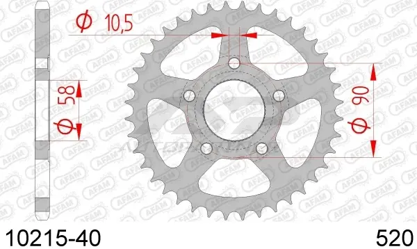 Roata dintata AFAM 10215-40