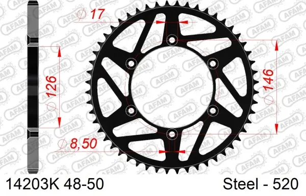 Roata dintata AFAM 14203K-50