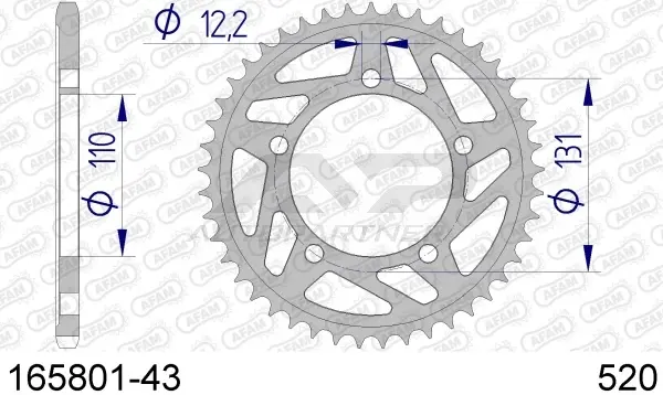 Roata dintata AFAM 165801-43