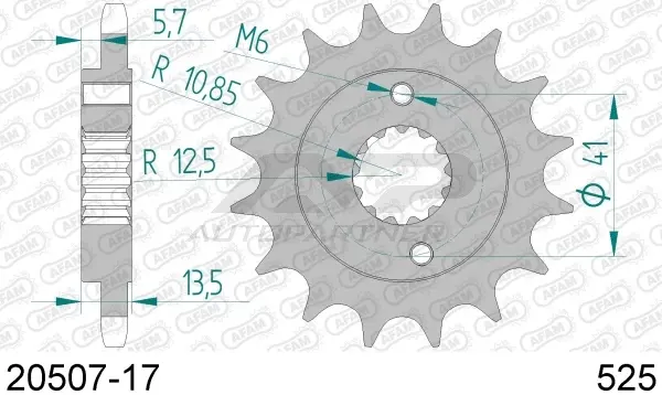 Roata dintata AFAM 20507-17