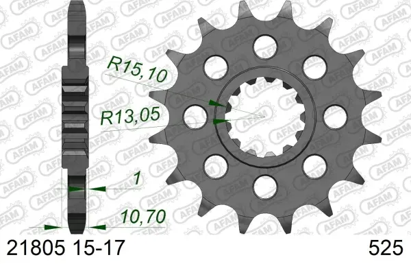 Roata dintata AFAM 21805-17