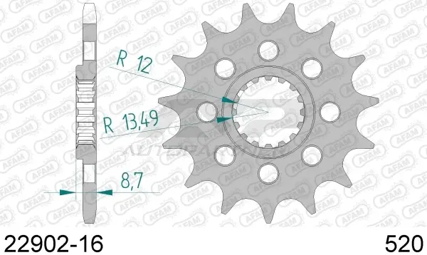 Roata dintata AFAM 22902-16
