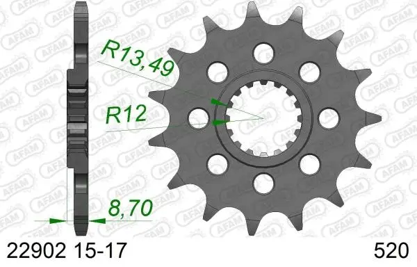Roata dintata AFAM 22902-17
