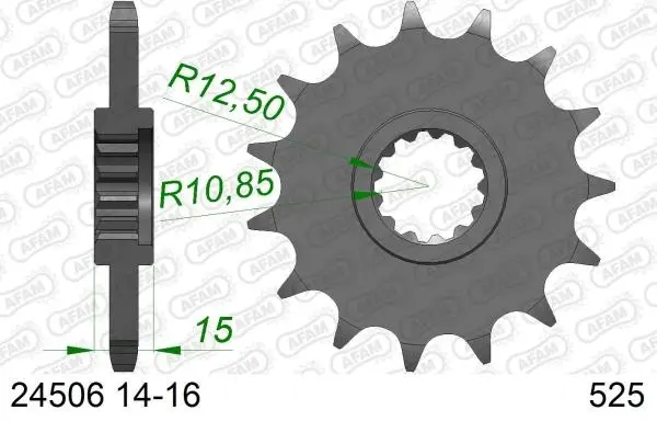 Roata dintata AFAM 24506-14