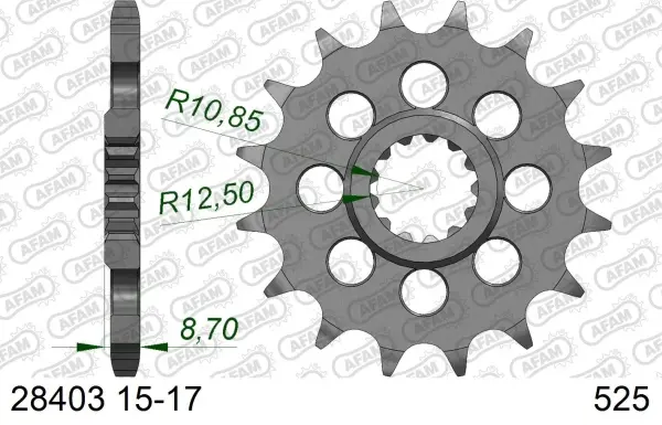 Roata dintata AFAM 28403-15