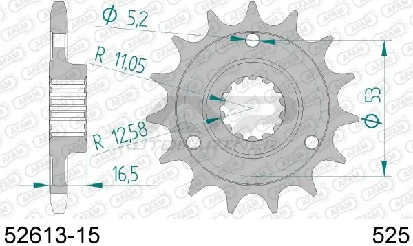 Roata dintata AFAM 52613-15
