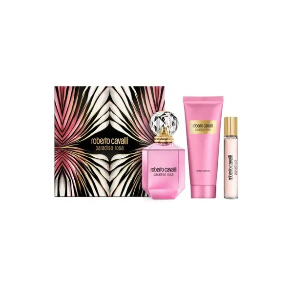 Roberto Cavalli Paradiso Rosa Set cadou pentru femei Volum EDP 75 ml + EDP 15 ml + loțiune de corp 100 ml