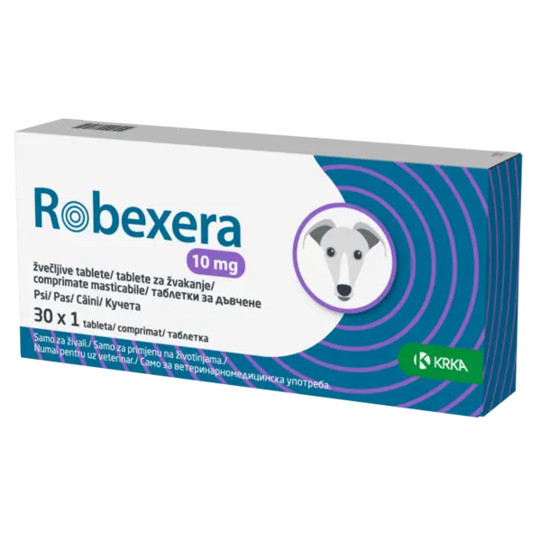 Robexera 10 mg comprimate masticabile pentru caini, 30 cp