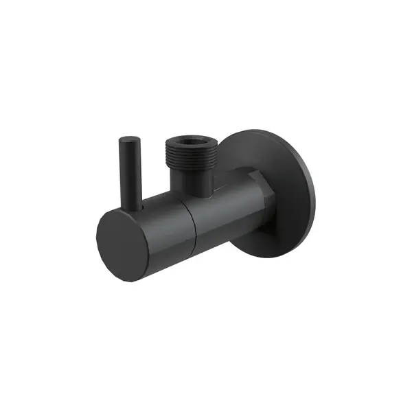 Robinet coltar rotund negru mat cu filtru 1 2 1 2 Alcadrain ARV003-BLACK