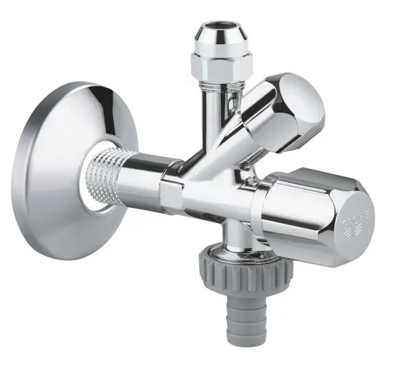Robinet cu ventil Grohe 22035000, Auto izolare, iesire de serviciu, fara marcaj, Crom