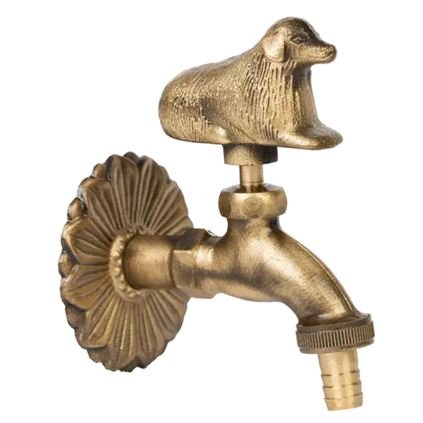 Robinet decorativ 1/2", dublu serviciu din alama si finisaj Caine