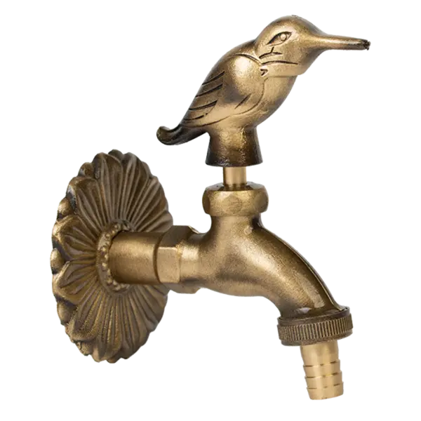 Robinet decorativ 1/2", dublu serviciu din alama si finisaj Colibri