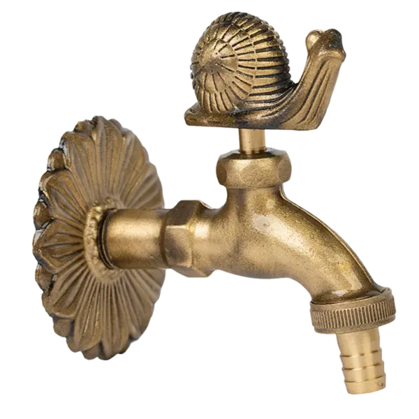 Robinet decorativ 1/2", dublu serviciu din alama si finisaj Melc