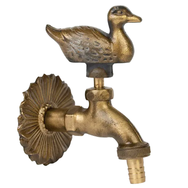 Robinet decorativ 1/2", dublu serviciu din alama si finisaj Rata
