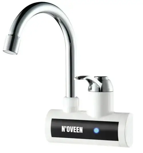 Robinet electric Noveen IWH150, pentru incalzit apa, 3600 W, montare pe perete (Alb)