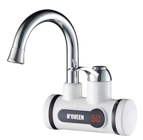 Robinet electric Noveen IWH350, pentru incalzit apa, 3600 W, montare pe perete (Alb)