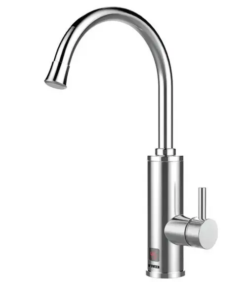Robinet electric Noveen IWH850 Inox, pentru incalzit apa, 3600 W, montare pe perete (Alb)