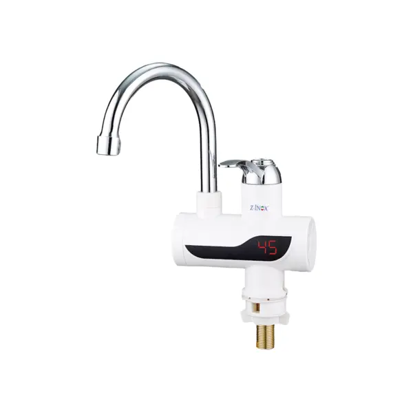 Robinet electric Z-Inox ZLN7866 Alb, ecran digital, incalzire instanta