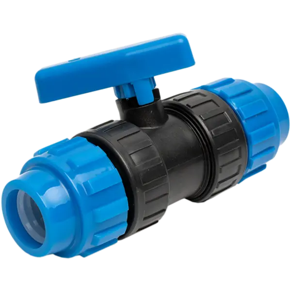 Robinet Pvc Cu Bila Compresiune X Compresiune, Dimensiune 25 mm