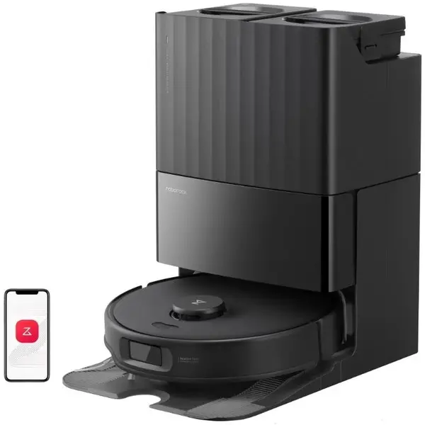 ROBOROCK Aspirator robot Roborock Vacuum Qrevo Edge 5V1 QRES52-00, Negru