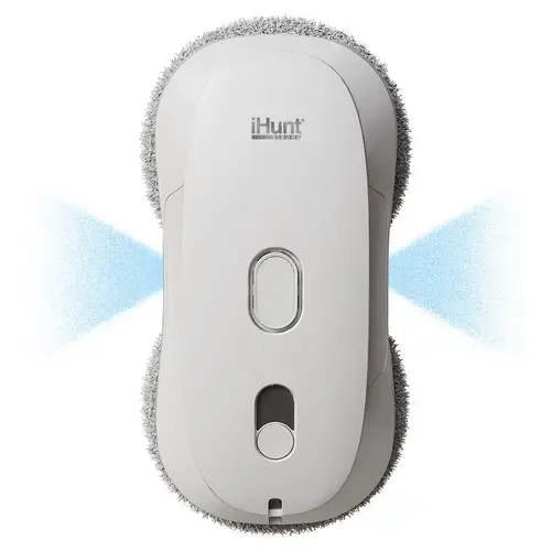 Robot curatare geamuri cu pulverizator apa iHunt Smart Window Robot 3 Ultra, 72 W, Rezervor 60 ml, 2500 Pa (Alb)