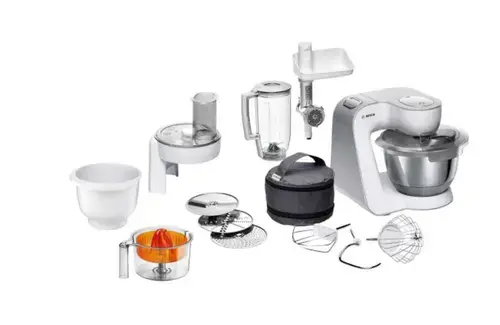 Robot de bucatarie Bosch MUM58258, 1000W, 7 viteze + Pulse, 3.9 L (Argintiu)