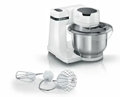 Robot de bucatarie Bosch MUMS2EW00, 700 W, Bol 3.8 L, 4 Viteze (Alb/Argintiu)