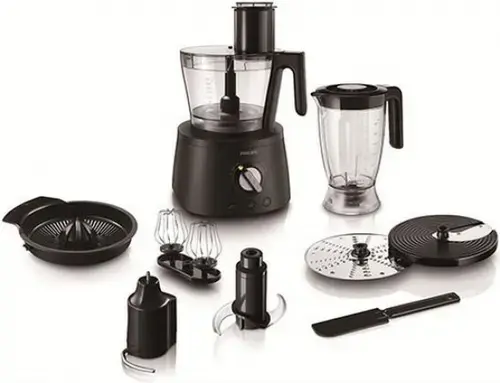 Robot de bucatarie Philips HR7776/90, 1300W, 2.4L bol(Negru)
