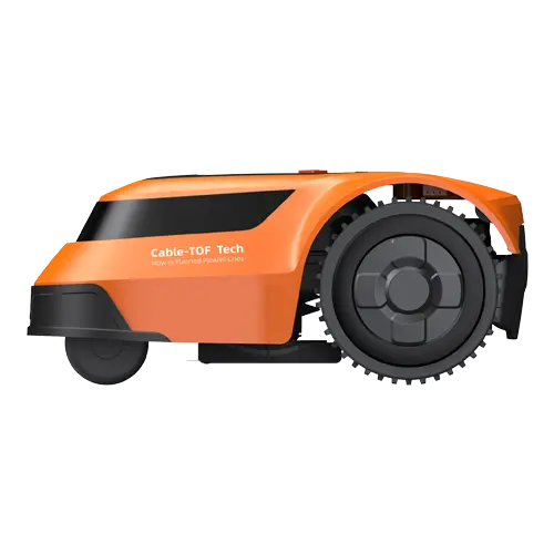 Robot de tuns iarba, 3 lame de taiere, capacitate de acoperire 600m2, cu fir perimetral - EZVIZ CS-R64-A11