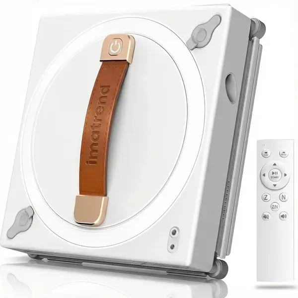 Robot electric curatare geamuri IMA Trend, Wifi, Aplicatie Tuya, Rezervor 60ml, 72w, 2700Pa, detectare automata a marginilor, Alb