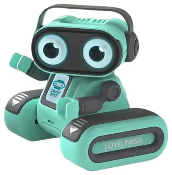 Robot muzical controlat radio Crazon - Cu lumini și funcție de înregistrare, 1:16, verde