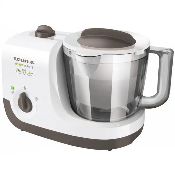 Robot Taurus Robot Vapore, 750 W,gatit alimente copii, blender/tocator/steamer