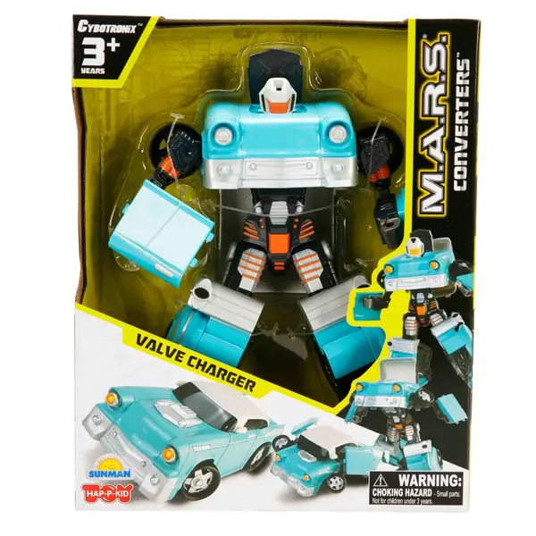 Robot transformabil, Happy Kid, M.A.R.S. Valve Charger, Turcoaz