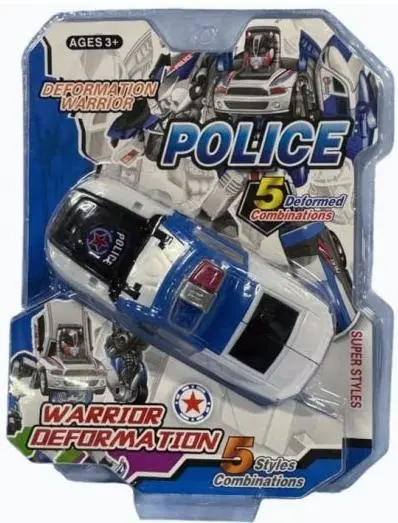 Robot transformator Raya Toys - Mașină de poliție