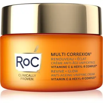 RoC Multi Correxion Revive + Glow crema anti-rid si iluminare cu vitamina C