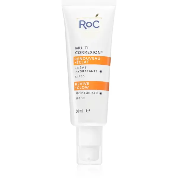 RoC Multi Correxion Revive + Glow Moisturiser hidratant hranitor cu vitamina C SPF 30 50 ml