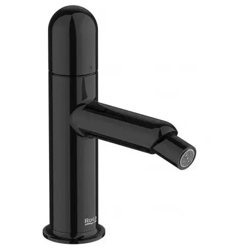 Roca Baterie bideu Roca NU A5A6X3FCN0, marime M, 168 mm, monocomanda, lucios, Negru titan