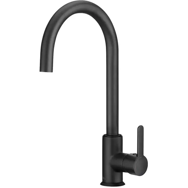 Roca Baterie bucatarie Roca, Gama Mencia A5A7409CN0, pipa inalta, tip C, monocomanda, pivotanta, cartus ceramic, negru