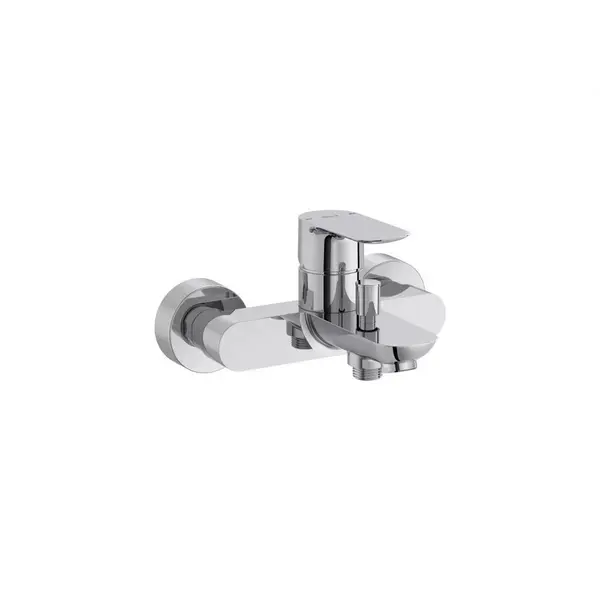 Roca Baterie cada Roca, Gama Cala, cartus ceramic, levier metalic, diverter, monocomanda, crom