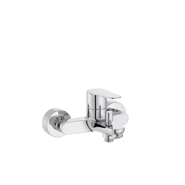 Roca Baterie cada Roca, Gama Victoria, cartus ceramic, levier metalic, diverter, monocomanda, crom